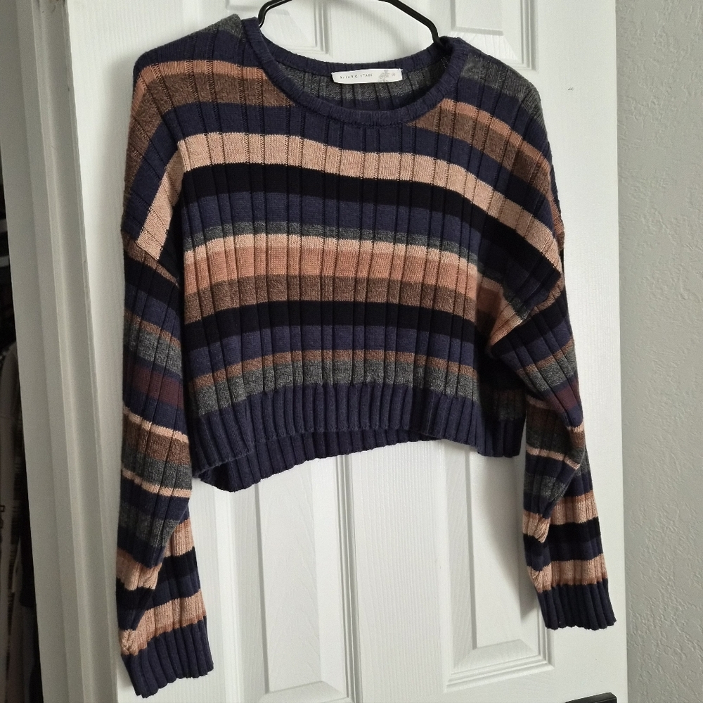 Altar'd State Multicolor Striped Sweater